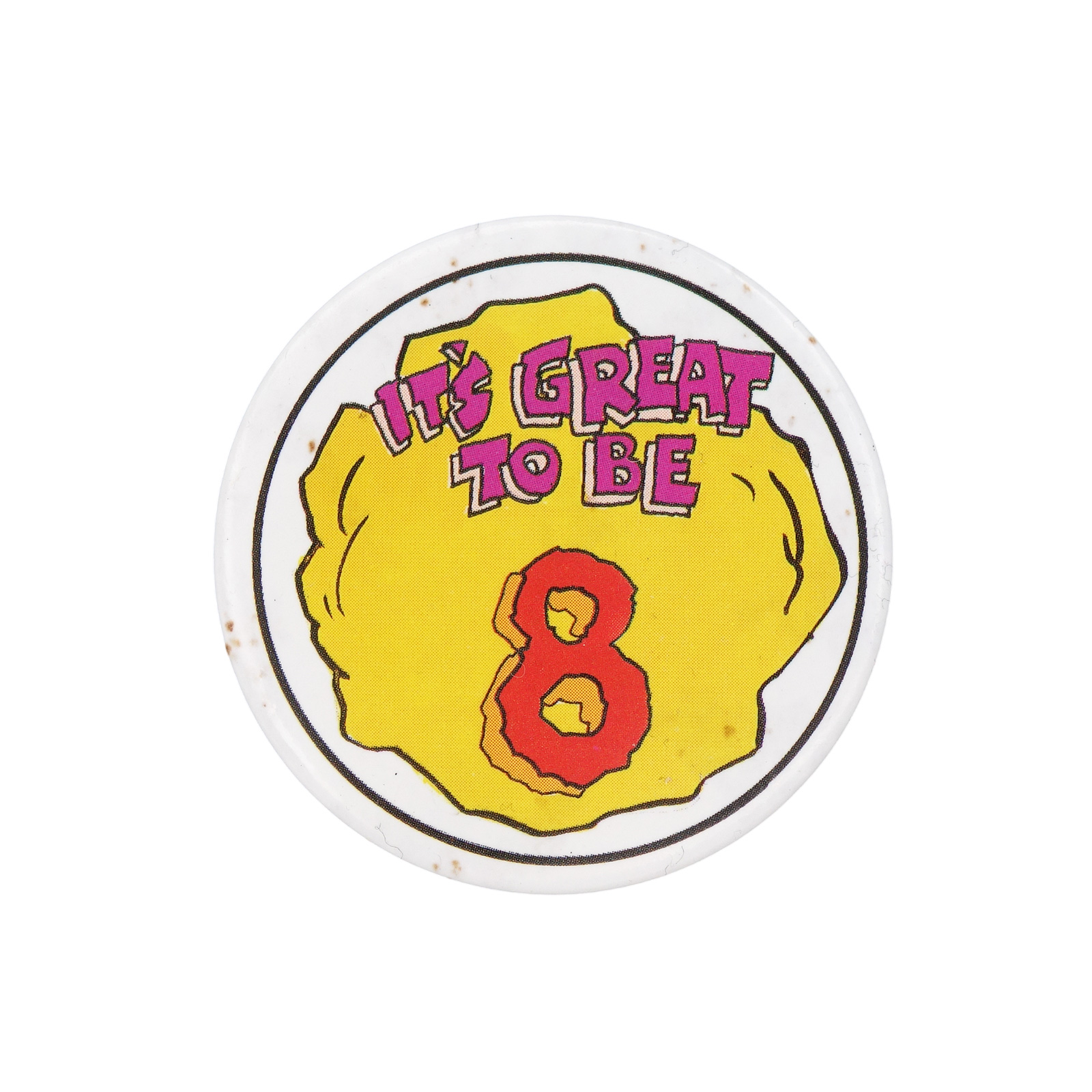 IT'S GREAT TO BE 8 缶バッジ バッチ 8歳 誕生日
