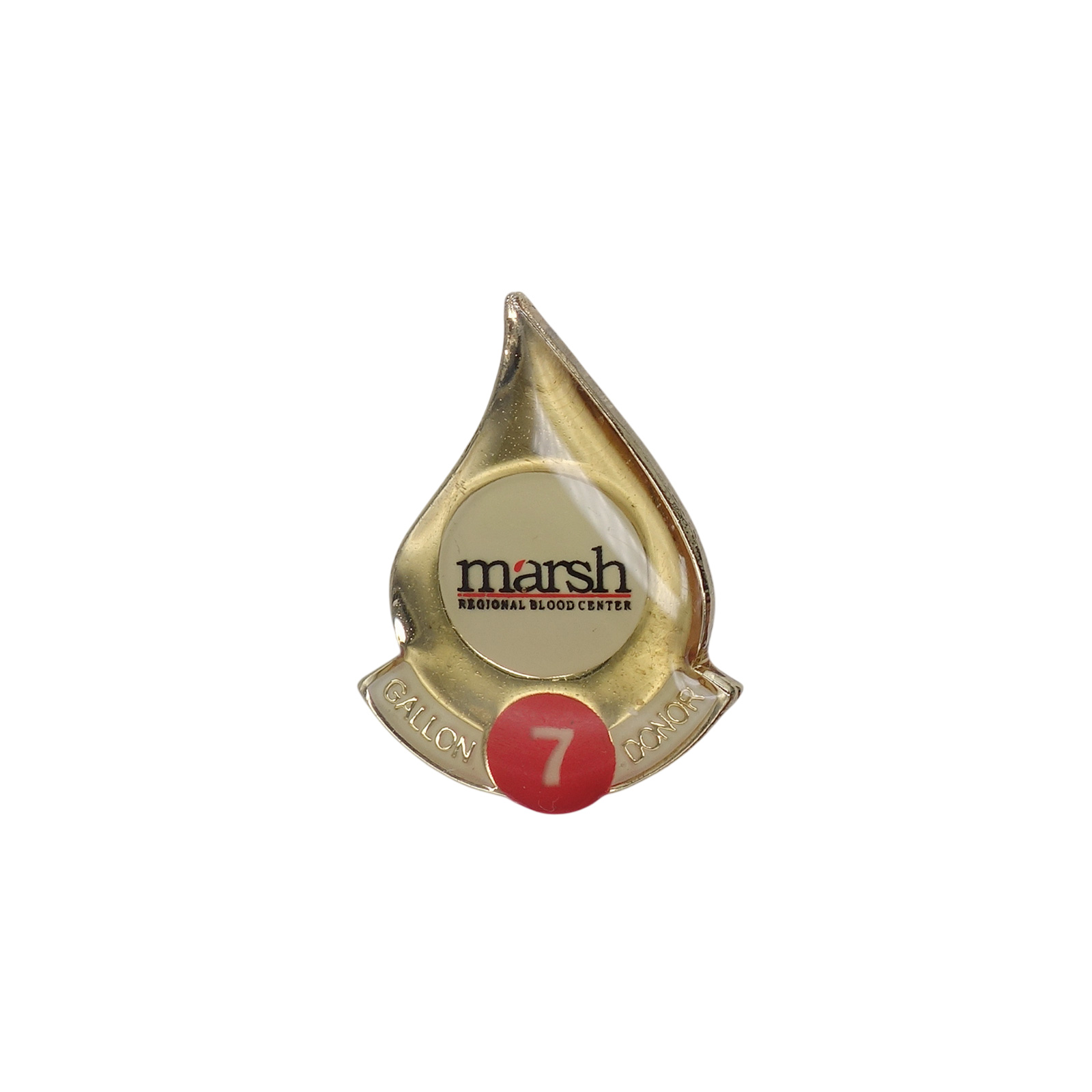 Marsh Regional Blood Center 7ガロン 献血 ピンズ