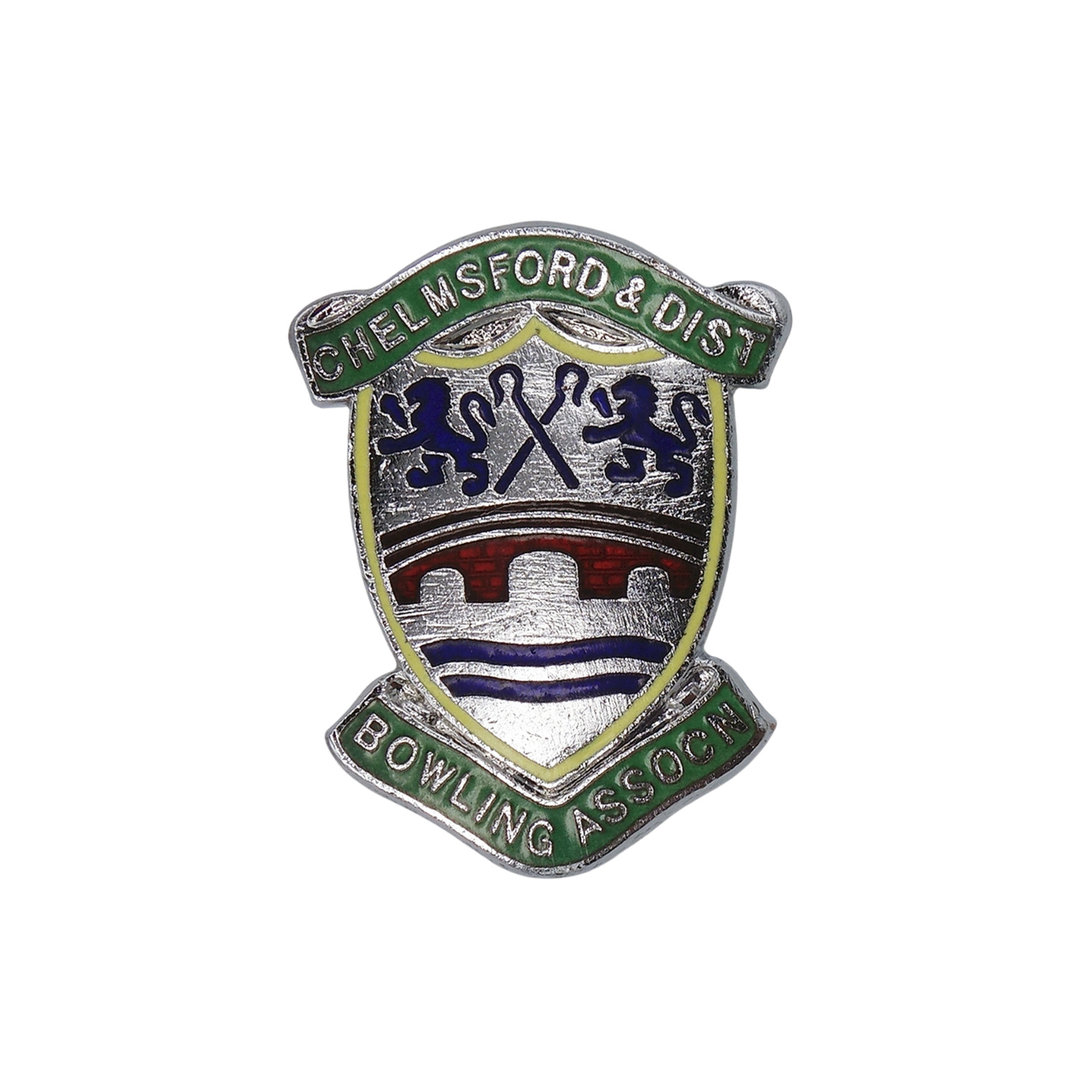 CHELMSFORD & DIST BOWLING ASSOCN ピンバッジ 英国ローンボウルズ協会