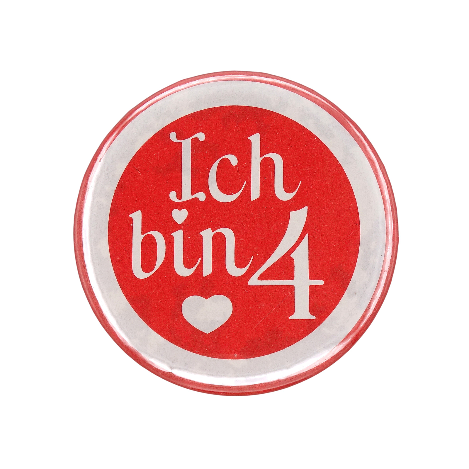 Ich bin 4 缶バッジ バッチ 4歳 誕生日