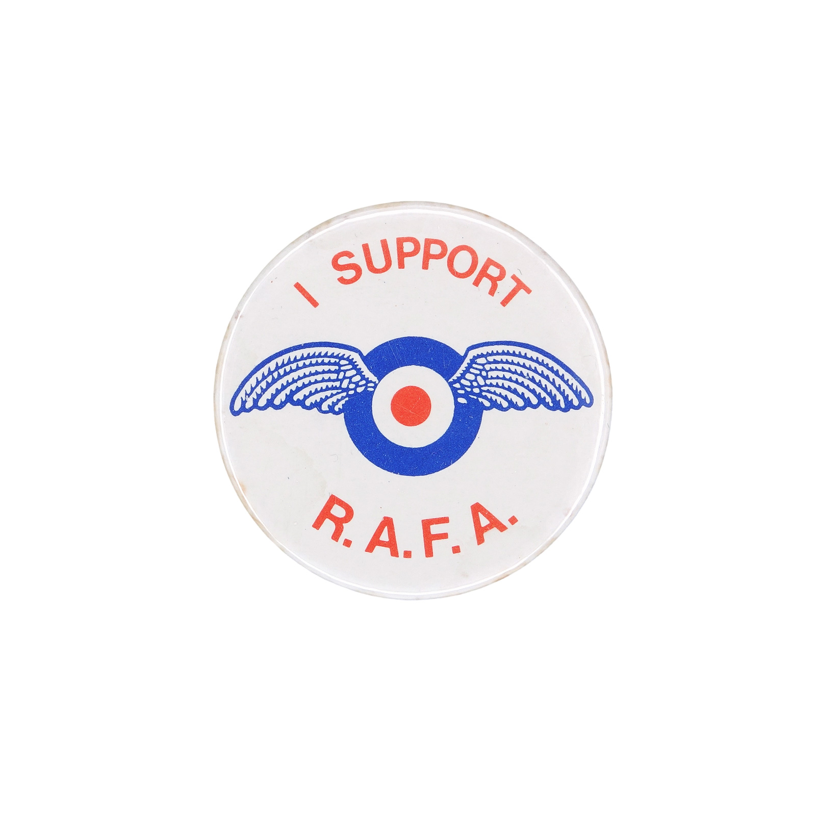 I SUPPORT R.A.F.A. 王立空軍協会 缶バッジ バッチ