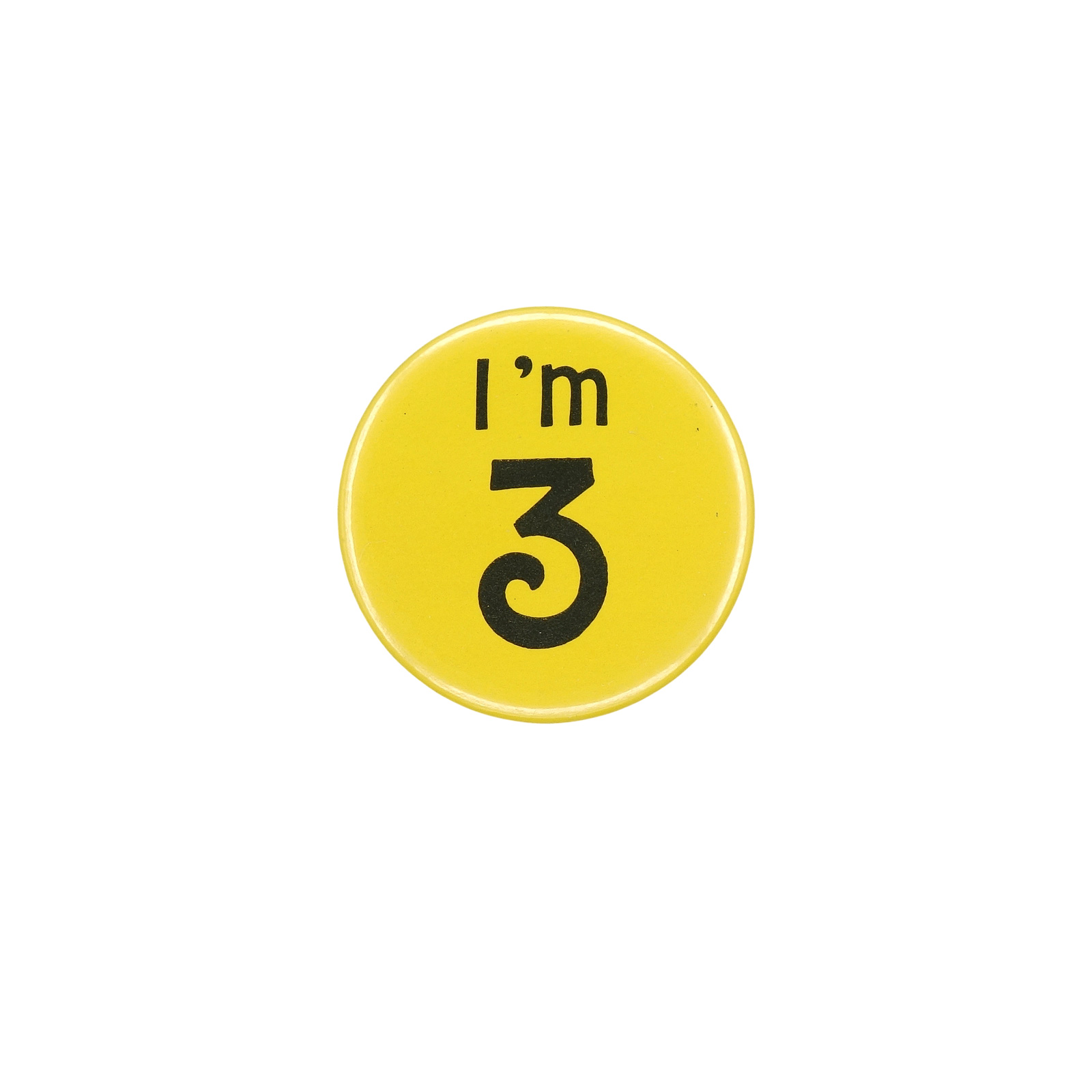 I'm 3 缶バッジ バッチ 3歳 誕生日