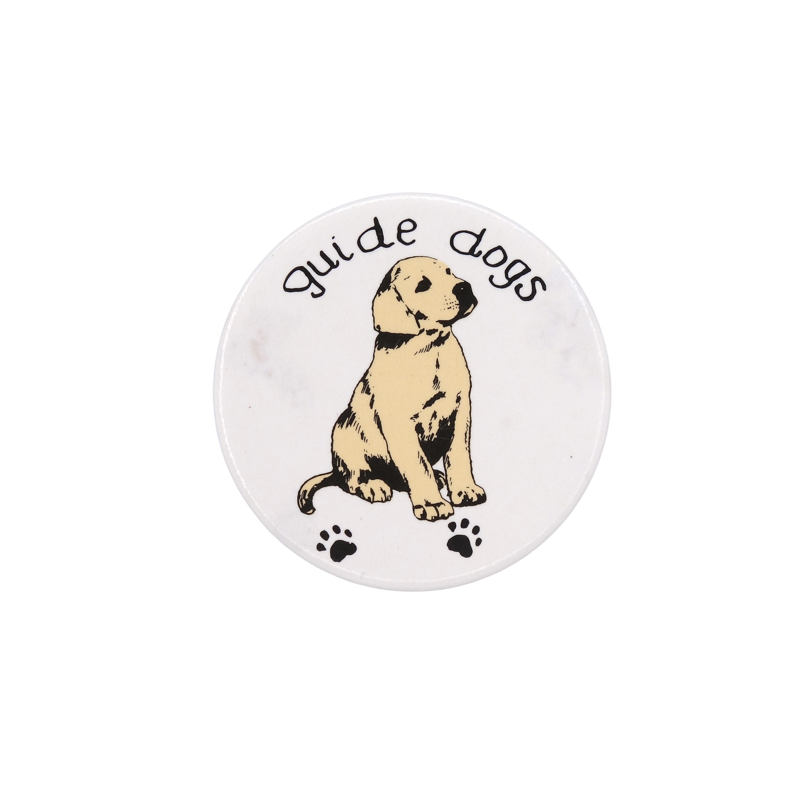 guide dogs 盲導犬 ラブラドール・レトリバー 缶バッジ バッチ