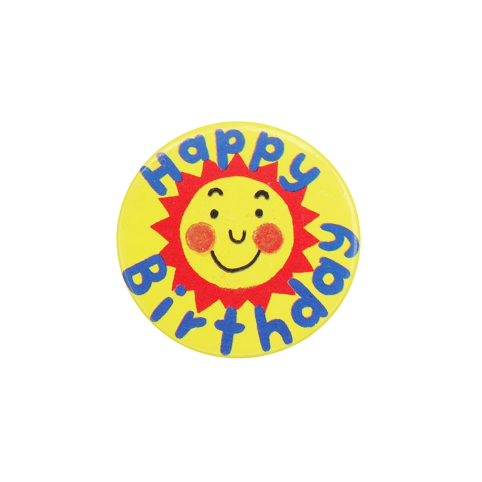 Happy Birthday 太陽 缶バッジ バッチ 誕生日