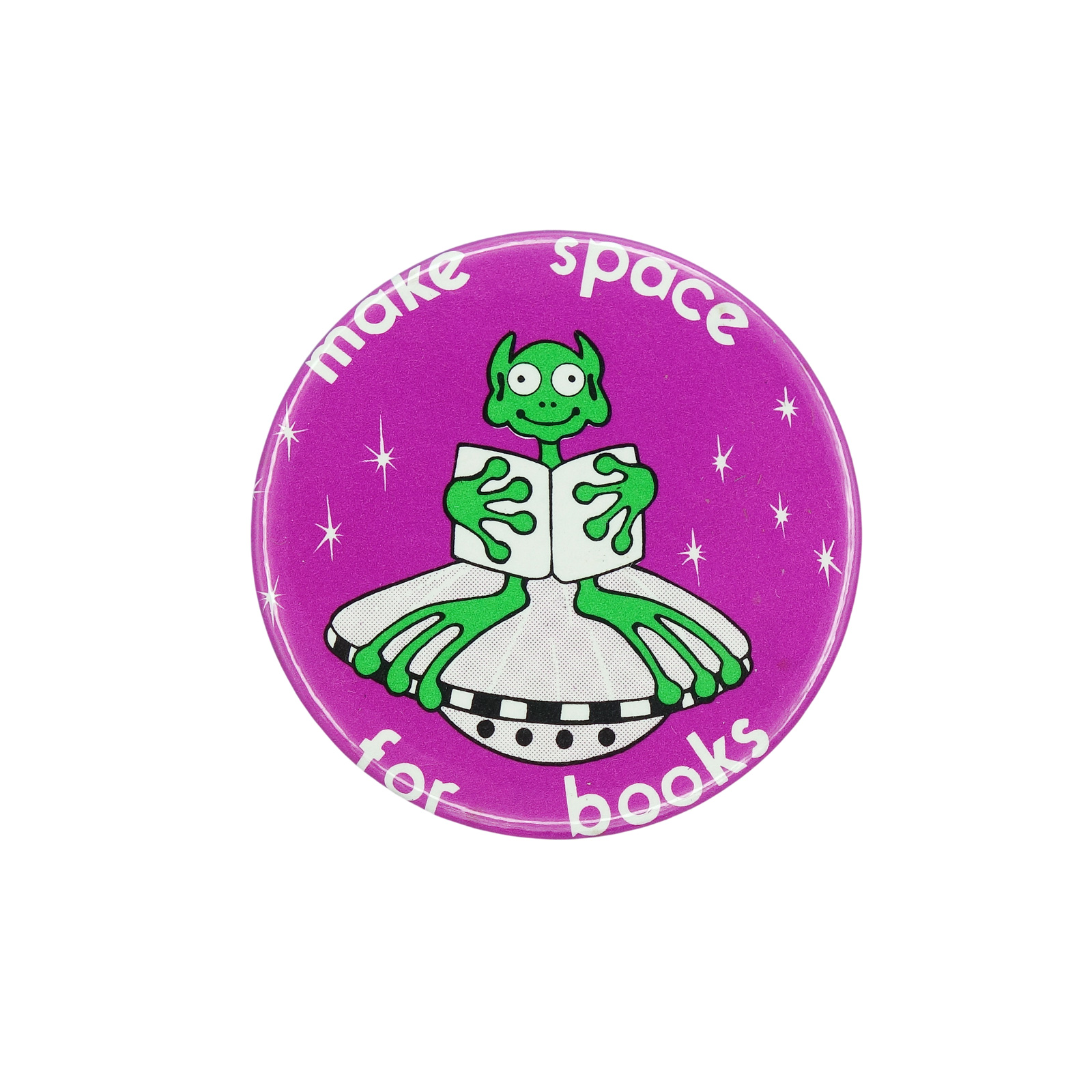 make space for books 缶バッジ バッチ