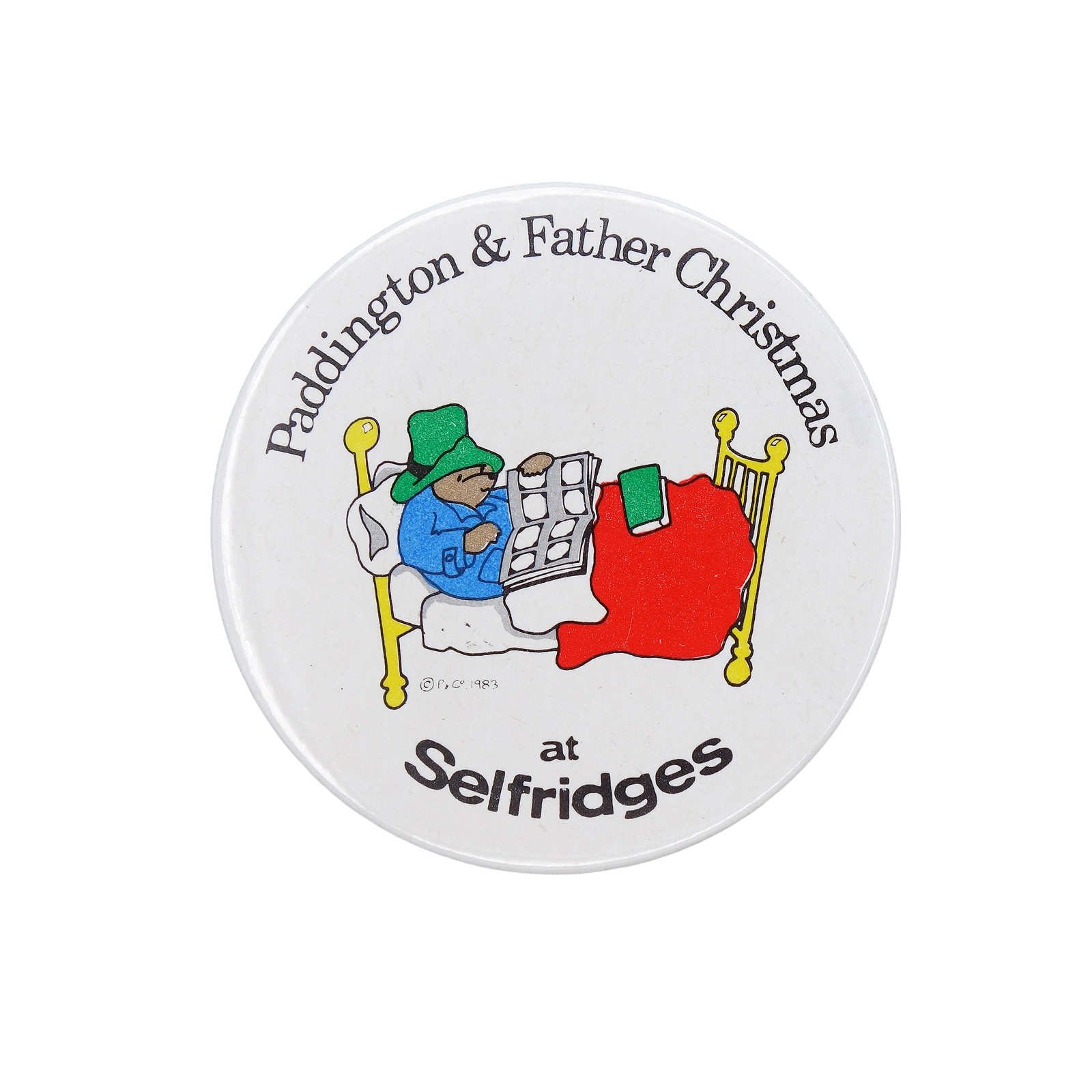 百貨店 Selfridges くまのパディントン Paddington 缶バッジ バッチ 1983
