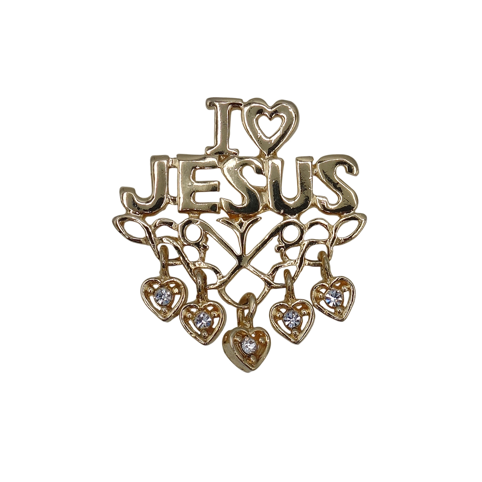 I LOVE JESUS ピンズ ハート キリスト ジーザス