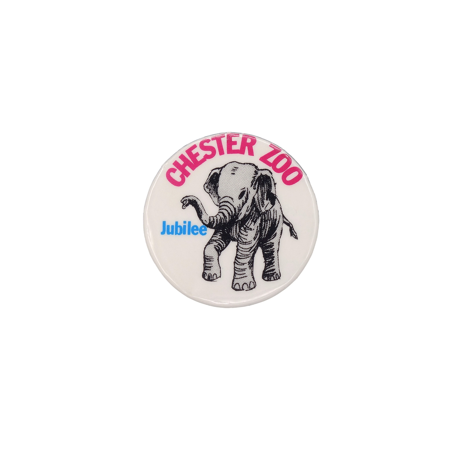 CHESTER ZOO チェスター動物園 ゾウのJubilee 缶バッジ バッチ