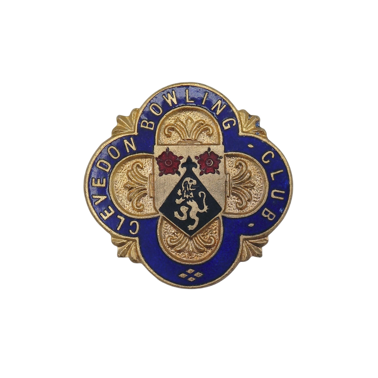 CLEVEDON BOWLING CLUB ピンバッジ バッチ 英国 ローンボウルズクラブ