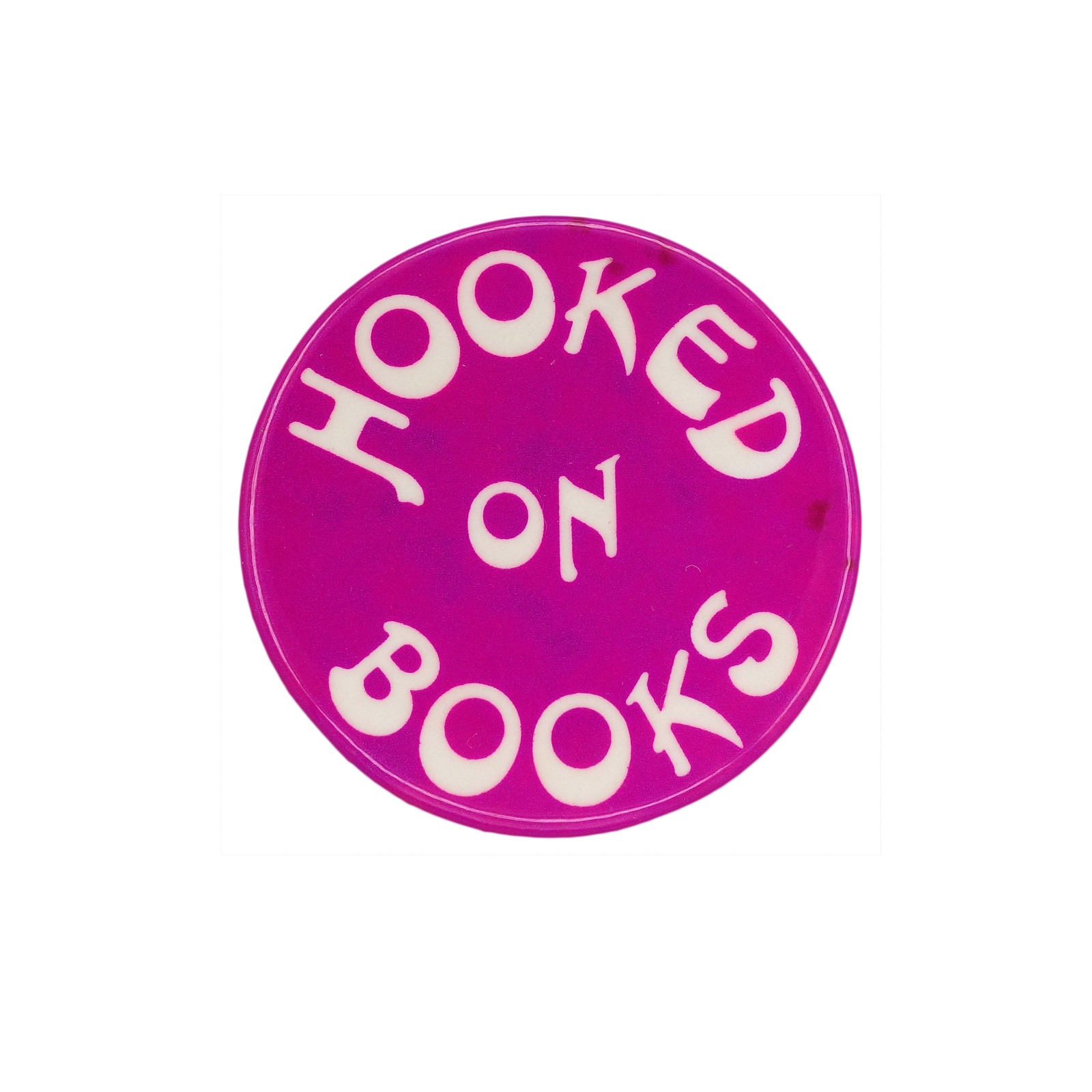 HOOKED ON BOOKS 本に夢中 缶バッジ バッチ