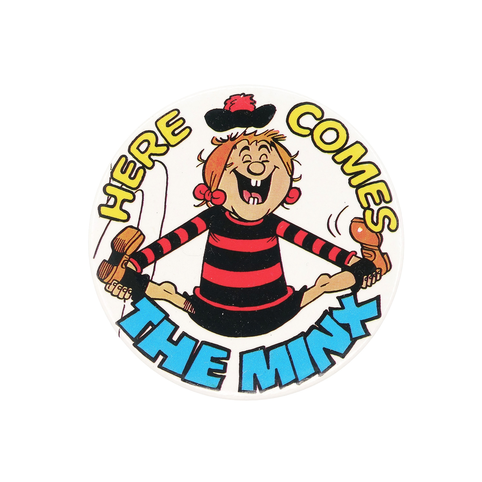 児童向けコミック誌 The Beano ミニー・ザ・ミンクス 缶バッジ 1993 ビーノ