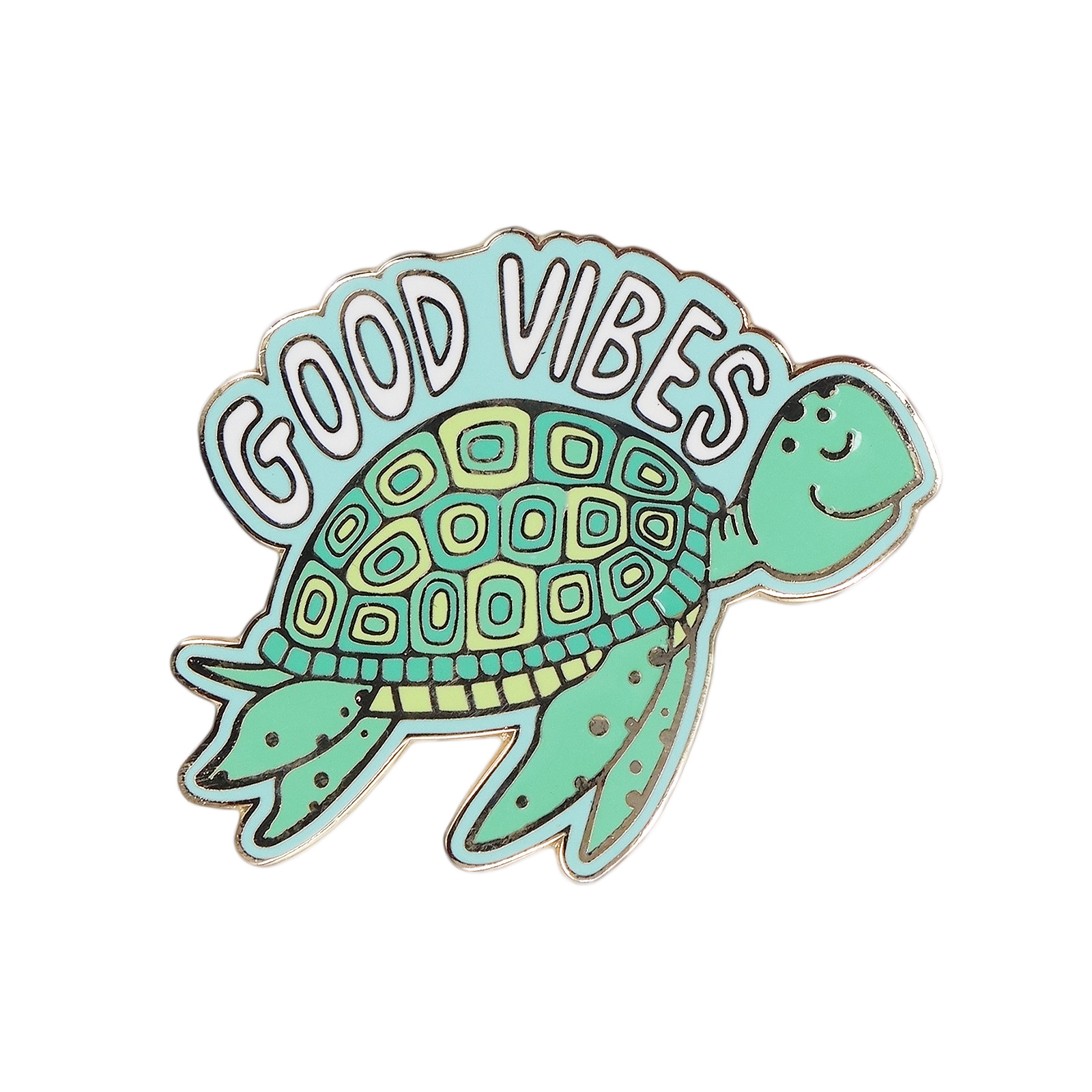 ウミガメ GOOD VIBES ピンズ